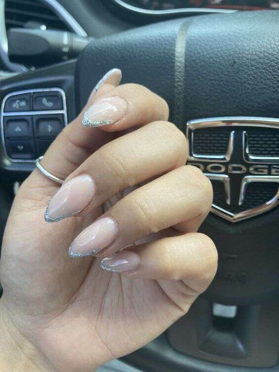 French Fade Design on Nails