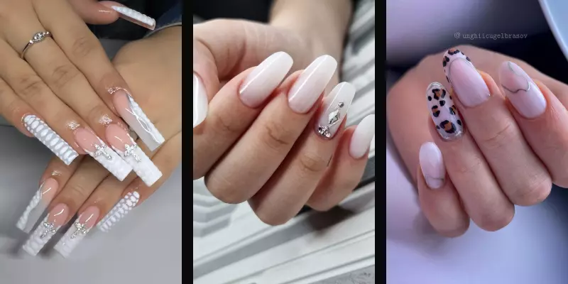 43 Stunning Ideas For Milky White Nails With Design