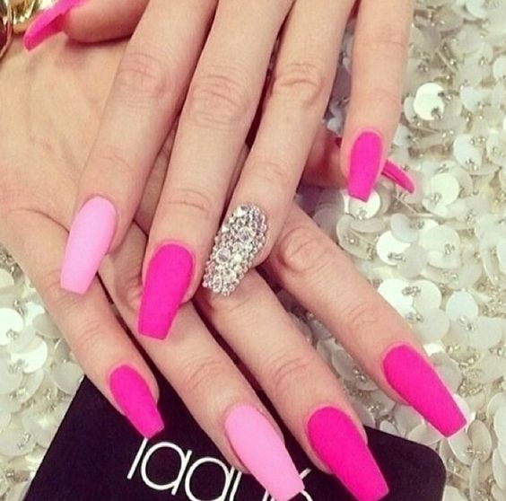 beauty of your hot pink nails